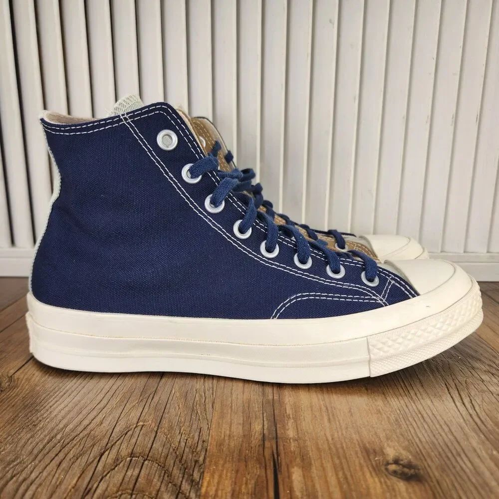 Converse CTAS Hi Two Tone Sneaker Womens Sz 9.5 Blue Brown Bobcats Shoes 165504C